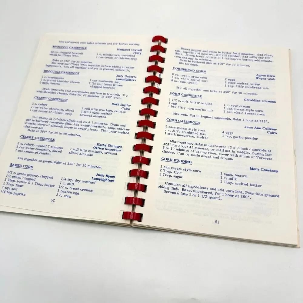 Vintage Tippecanoe County Indiana Cookbook Extension Homemakers Recipes Midwest